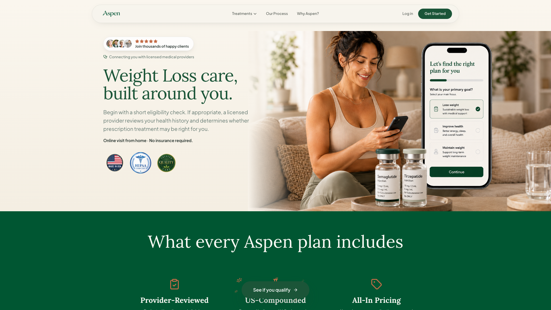 Aspen Health website