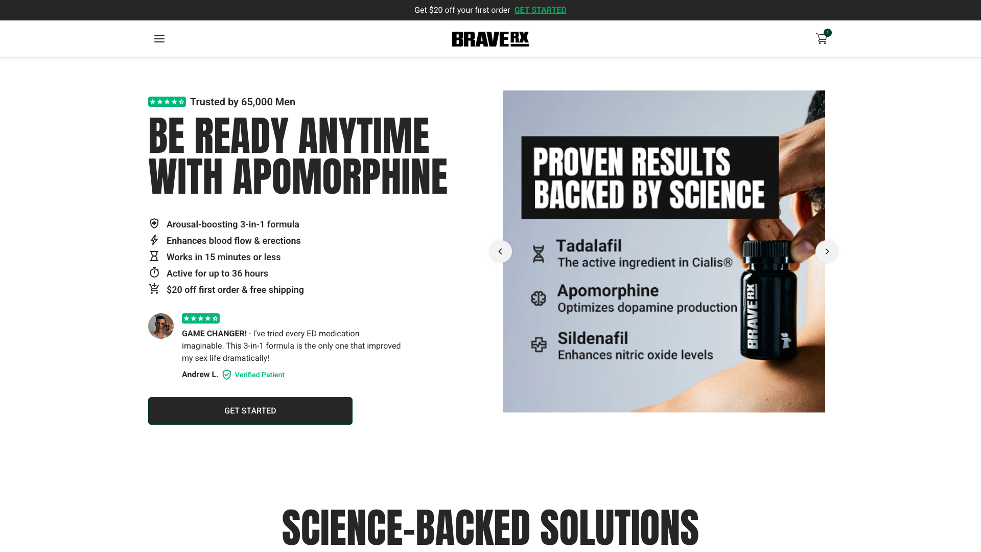 BraveRX website