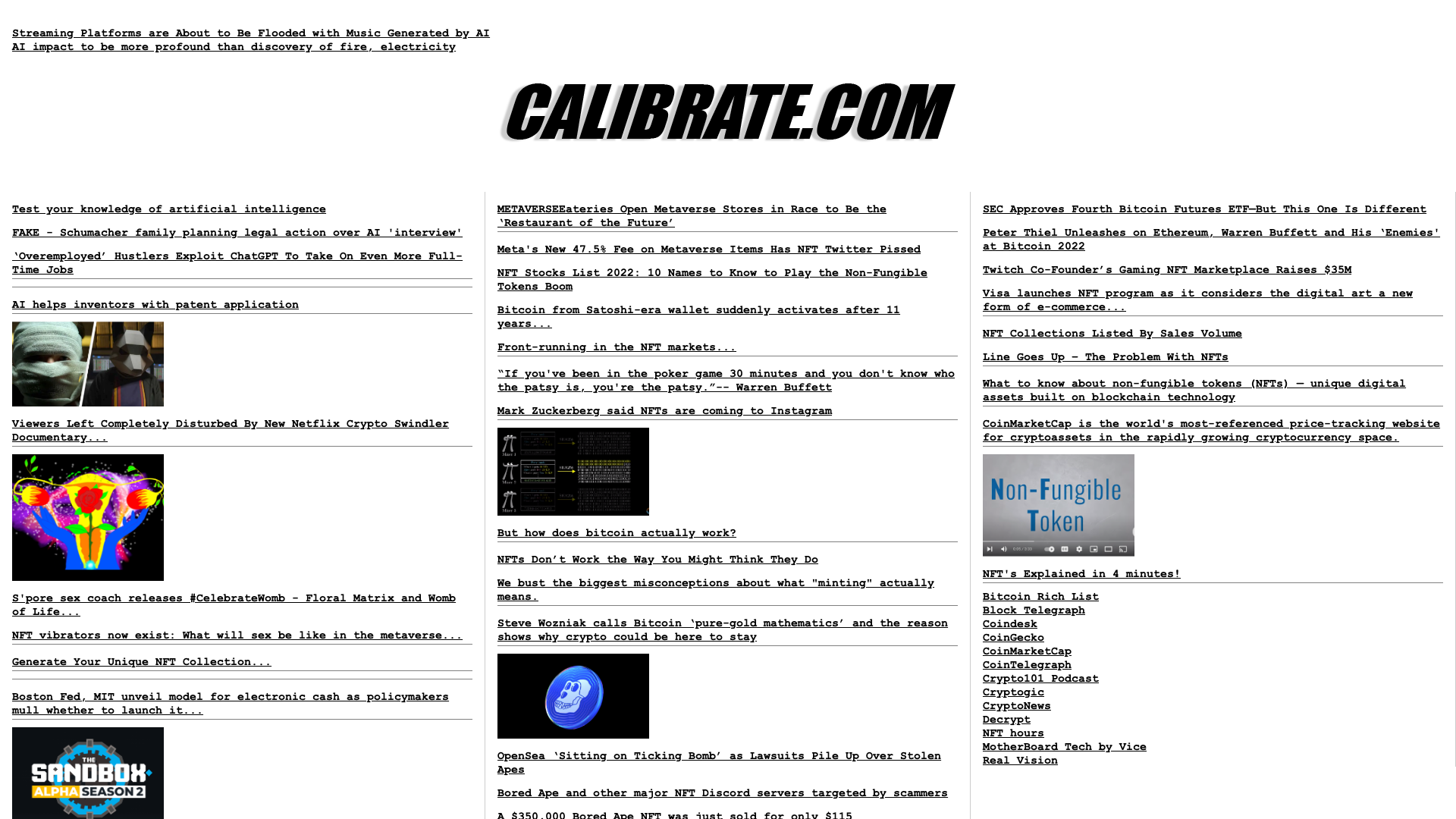 Calibrate preview