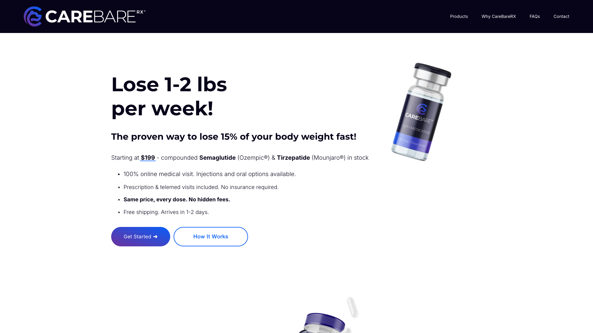 CareBareRX website