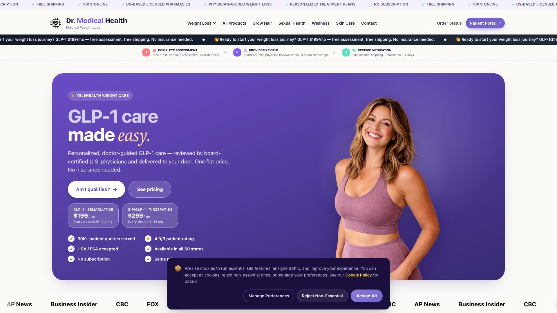 DrMedHealth website