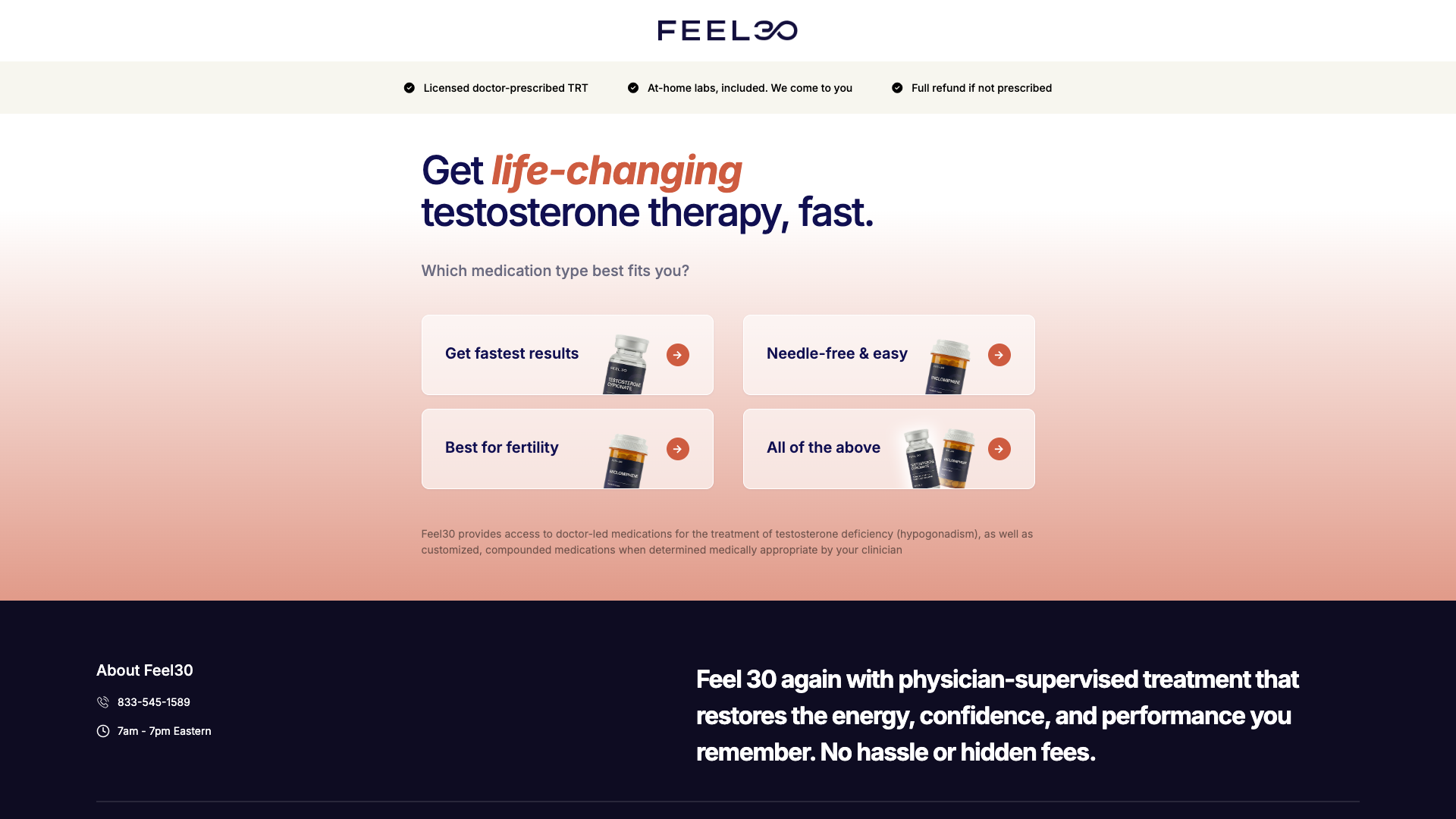 Feel30 website