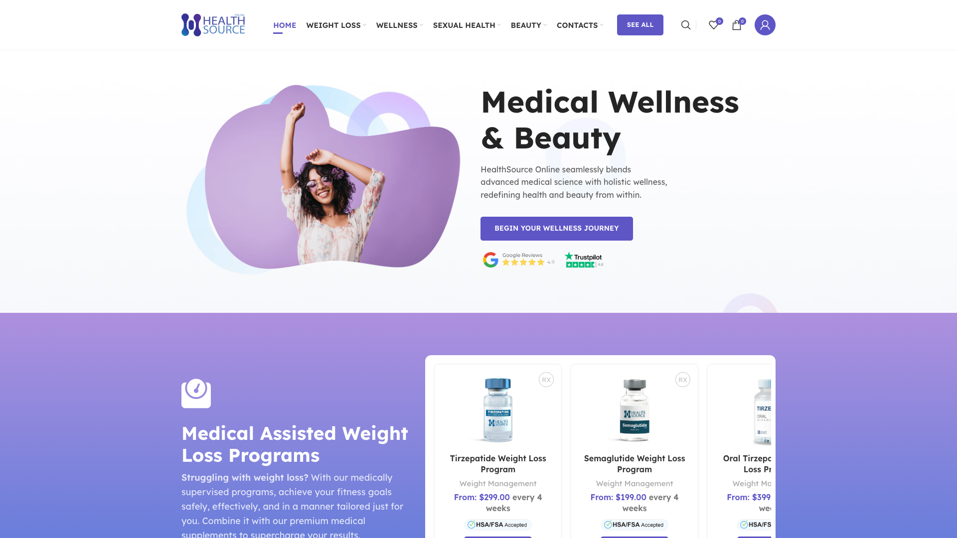 Health Source Online website
