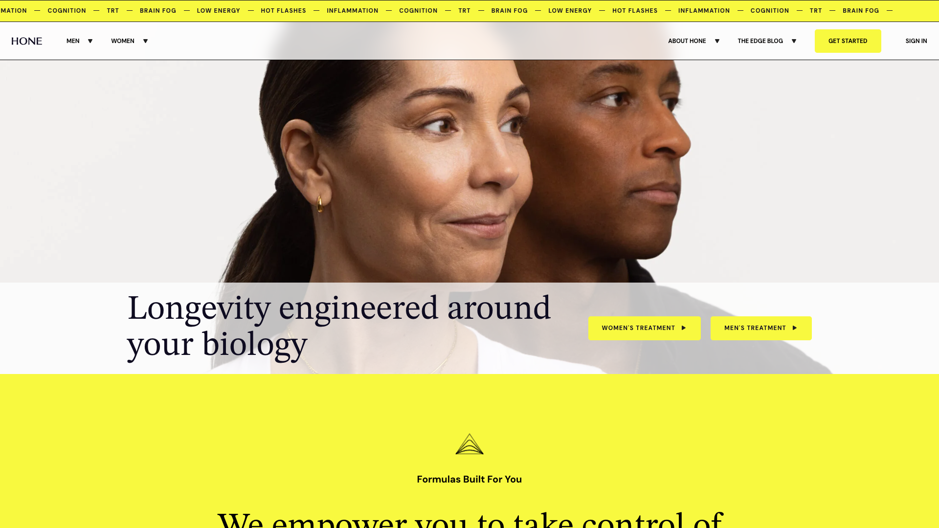 Hone Health website