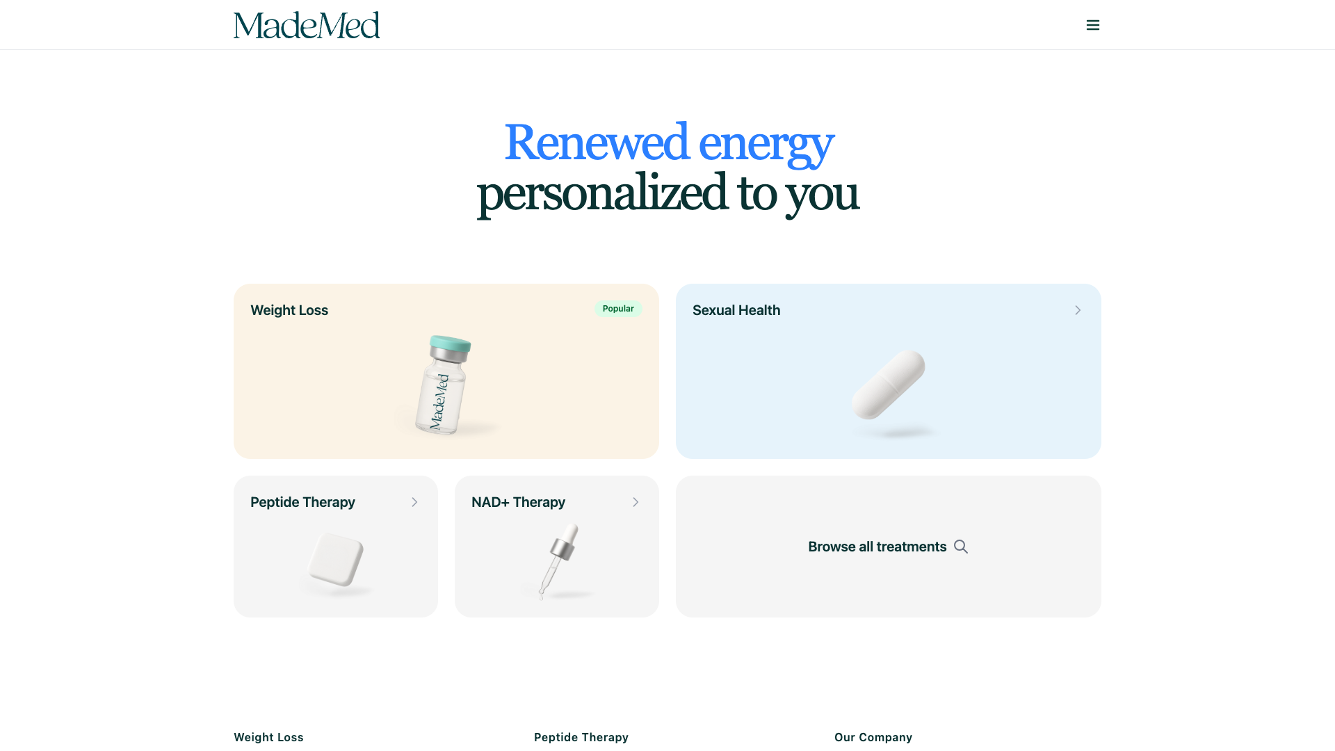 MadeMed website