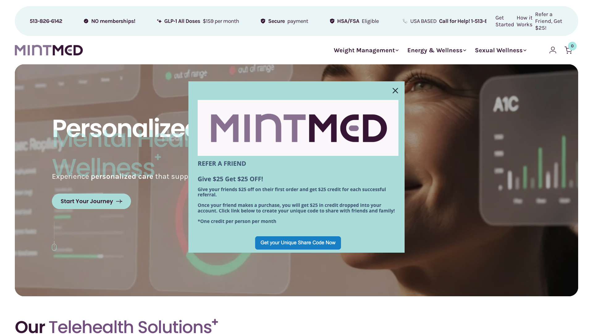 Mint Med website