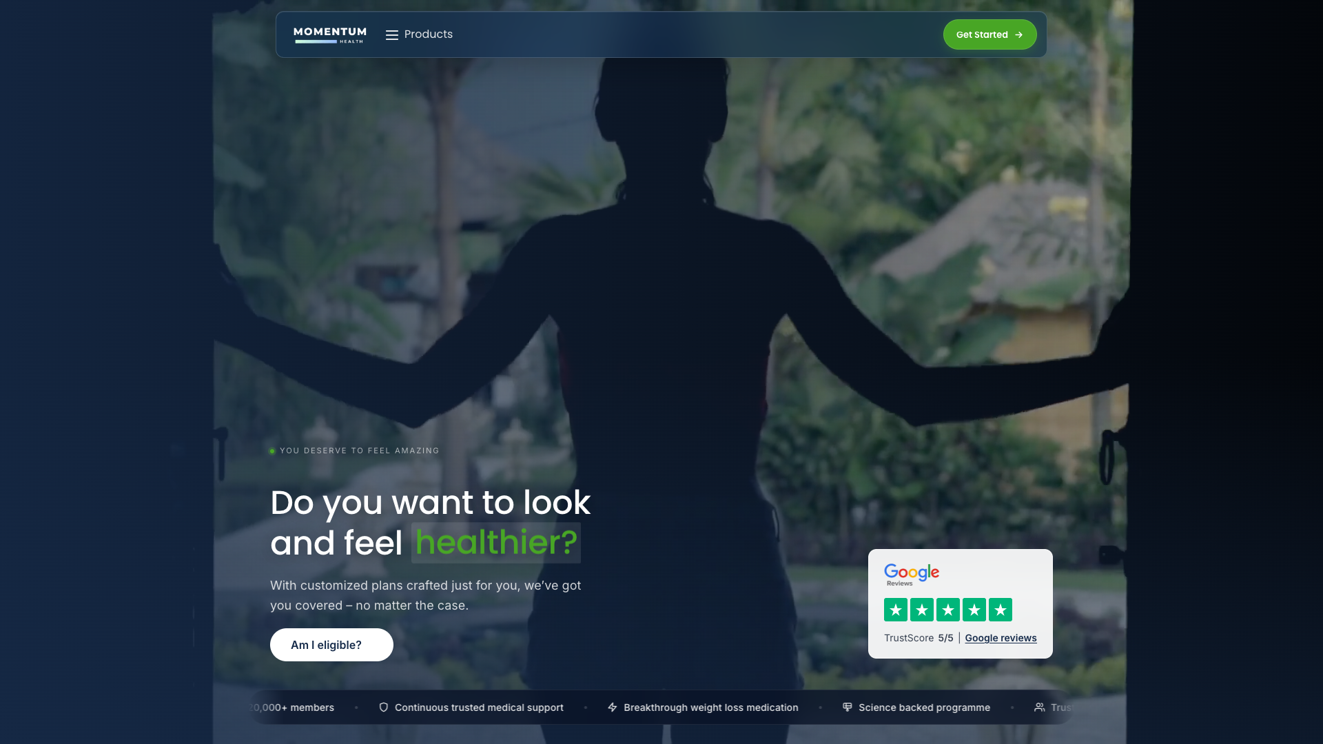 Momentum Health website