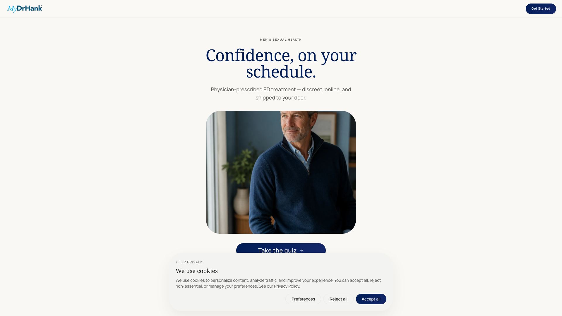 MyDrHank website preview