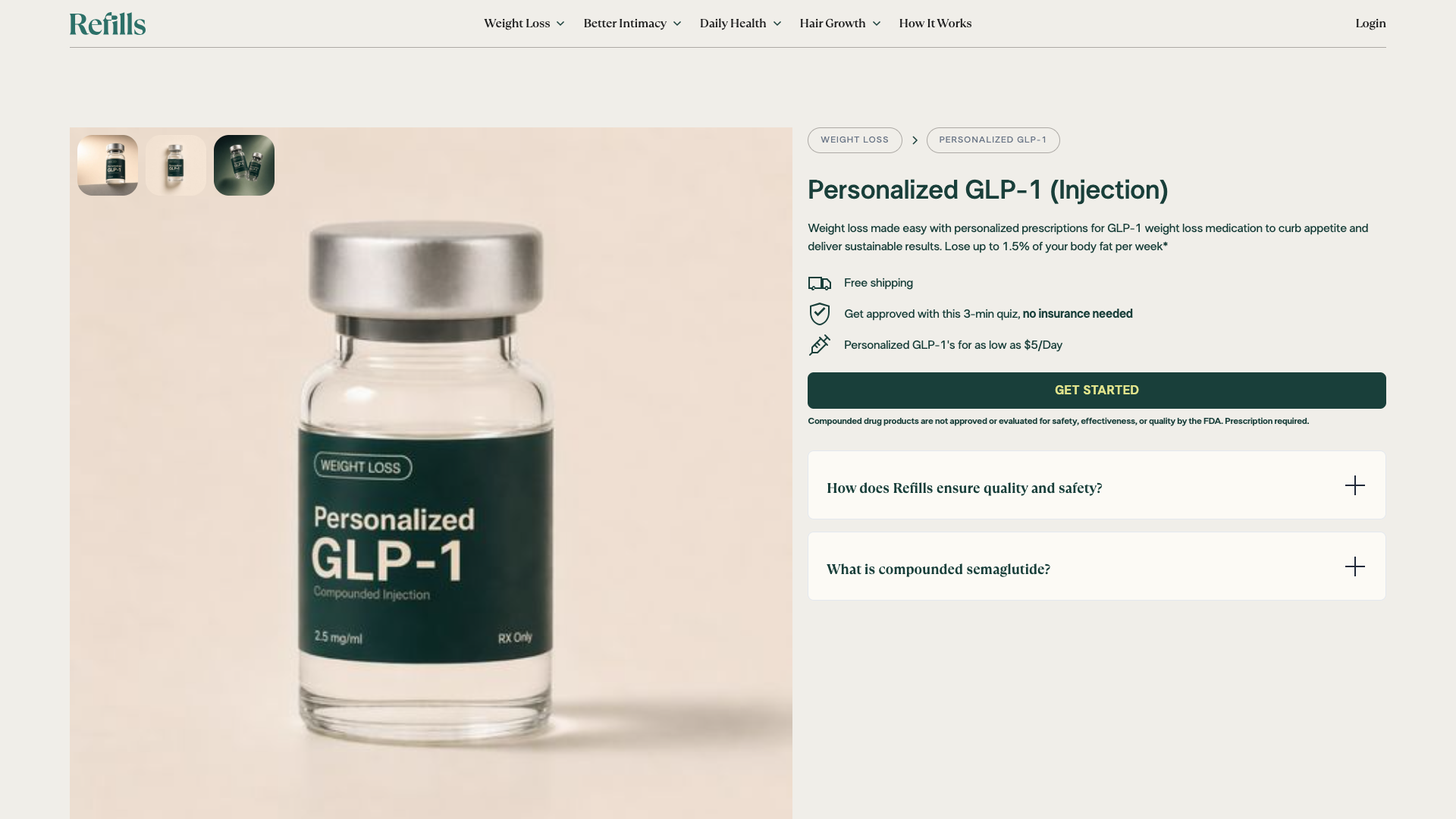 Refills website