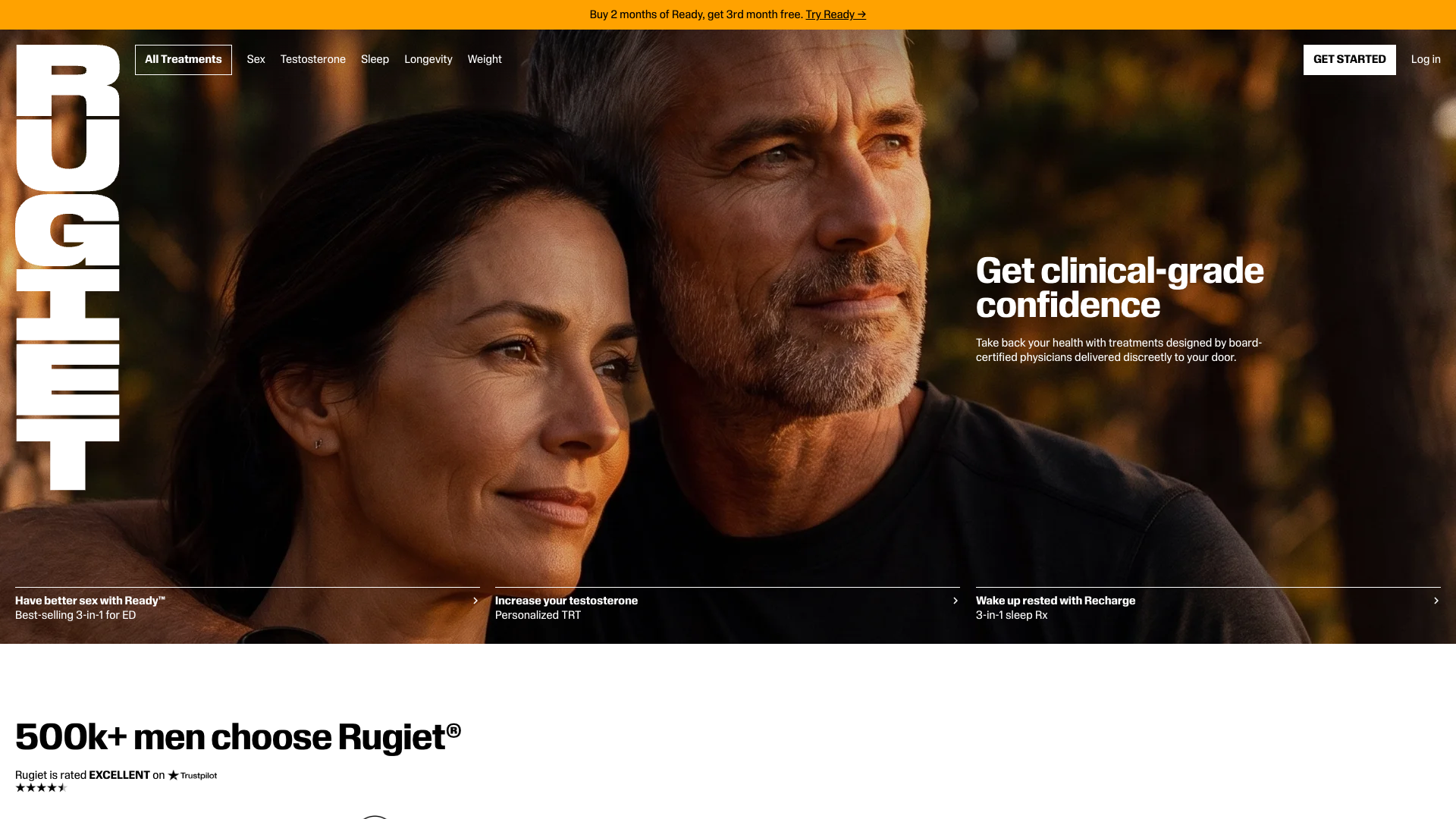 Rugiet Health website