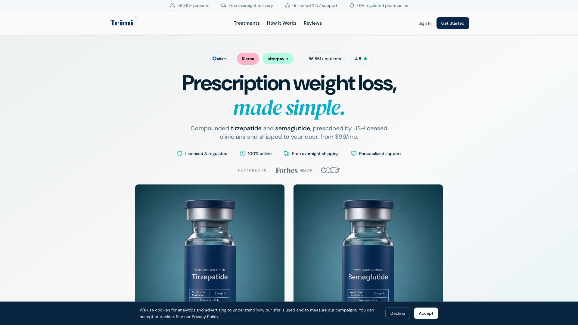 Trimi Health website